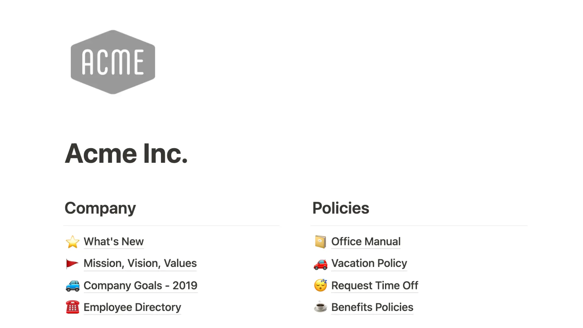 Workspace & sidebar