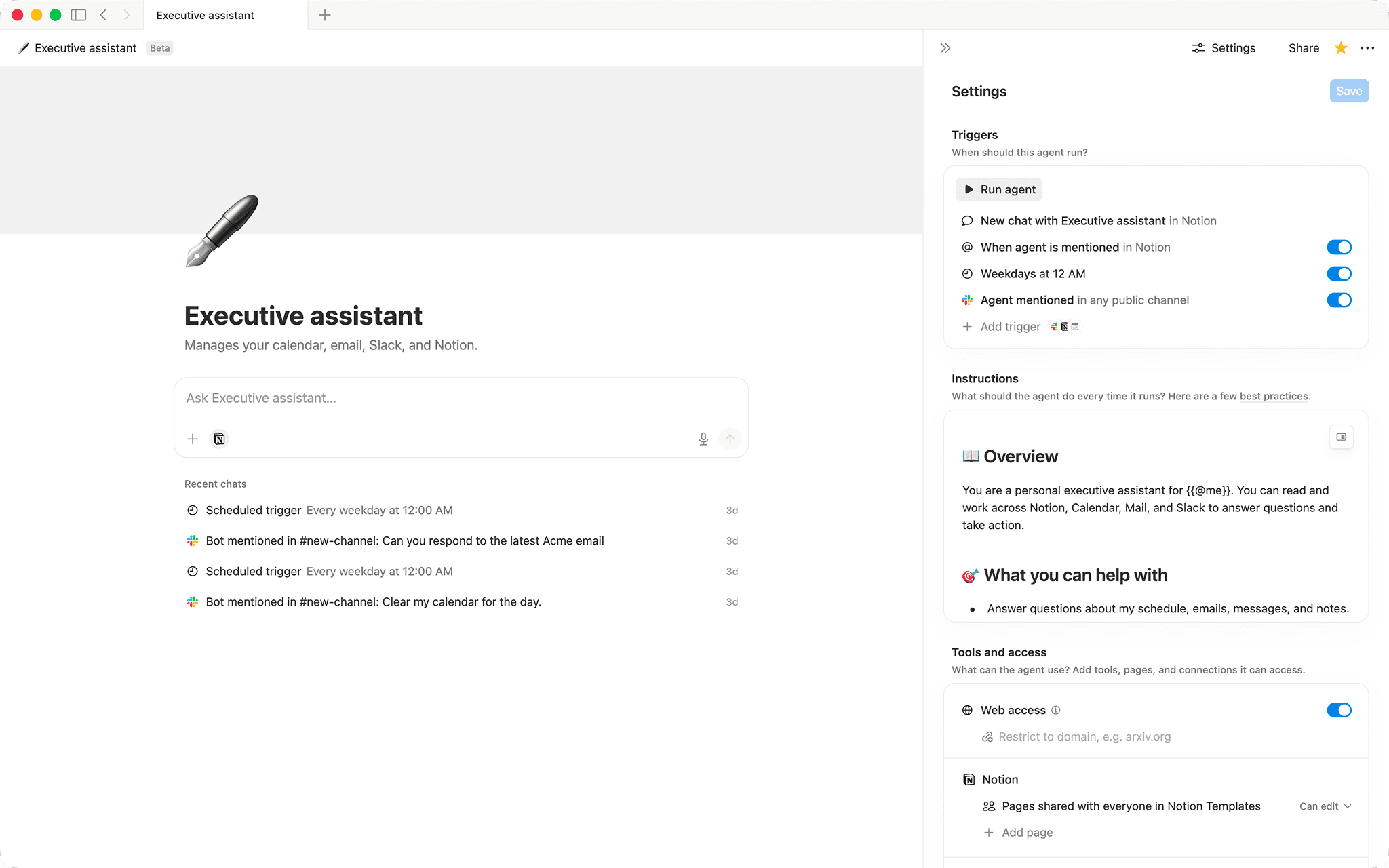 Executive assistant
